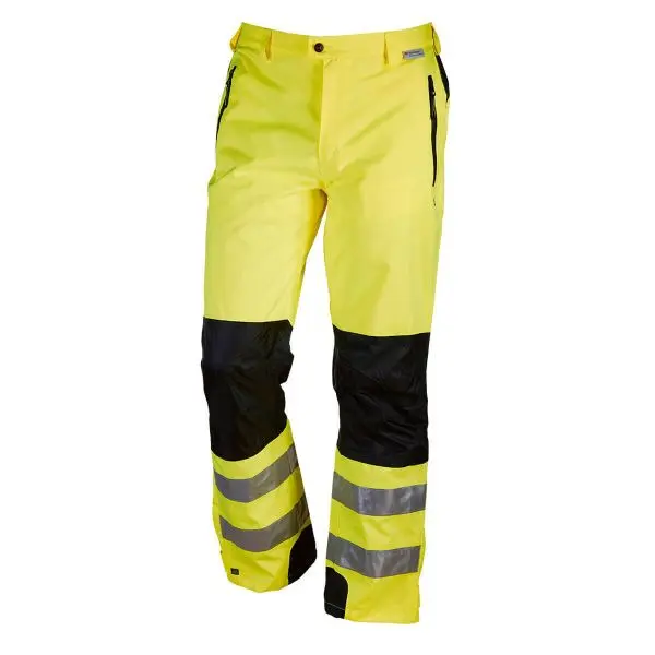 L+D HEKLA Warnschutzhose neongelb wasserdicht Polyester Oxford/ PU getrennte Nähte 3M Reflex Grösse: M 40900-21-M