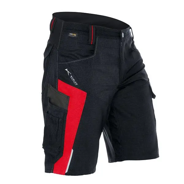 Kübler BODYFORCE Shorts Farbe: schwarz/mittelrot Grösse: 52 2425 5302-9955-52