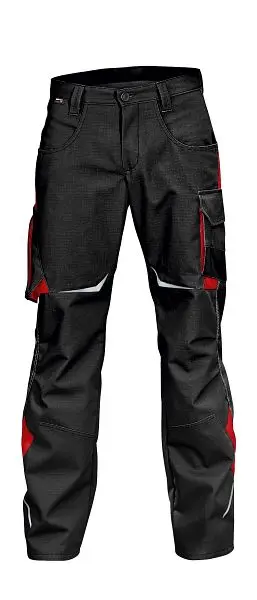 Kübler PULSSCHLAG Hose Farbe: schwarz/mittelrot Grösse: 40 2424 5353-9955-40