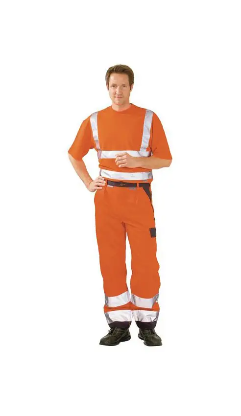 Planam Warnschutz Bundhose orange/marine Grösse 50 2016050