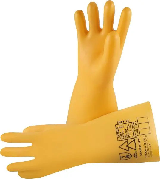 Eichner Elektrodämmende Handschuhe ELSEC Sicherheitausrüstung bei Tätig sein unter Spannungen bis 1 kV Grösse: 9 9219-...