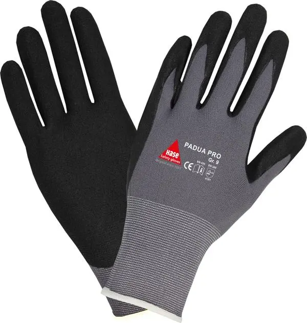 Hase Safety PADUA PRO 5-Fg.-Schutzshandschuhe Nitrilschaum Grösse: 10 VE: 10 Paar 508690-10