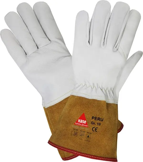 Hase Safety PERU 5-Finger-Schutzshandschuhe für Schweisser Grösse: 8 VE: 10 Paar 403835-8