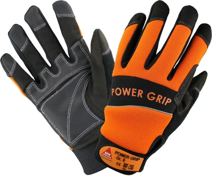 Hase Safety POWER GRIP schwarz/orange 5-Fg.-Handschuhe Neoprene Grösse: 8 VE: 10 Paar 402000-8