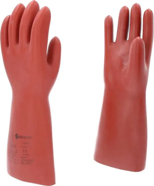 KS Tools Elektriker-Sicherheithandschuh mit mechanischen und thermischen Sicherheit Grösse 11 Klasse 0 rot Länge: 410 mm...
