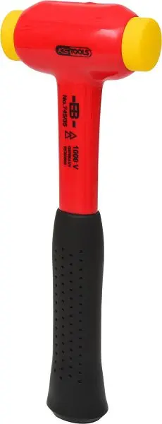 KS Tools Schonhammer mit Sicherheitisolierung Kopf Durchmesser 35mm 117.1127
