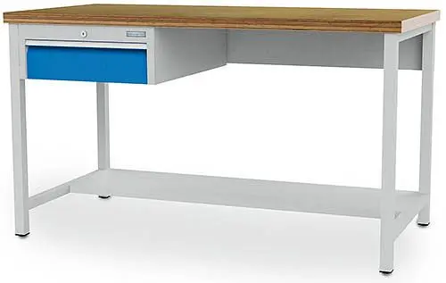 Bedrunka+Hirth Arbeitswerktisch Breite 2000 mm mit Hängeschubladenblock 03.19.31VA
