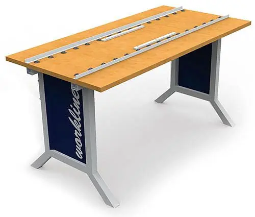 Bedrunka+Hirth workline Kugeltisch mit Kugelleiste Tiefe 384 Klemmfeststellung Abmessungen mm (BxT): 1000 x 750 07.60.10.40