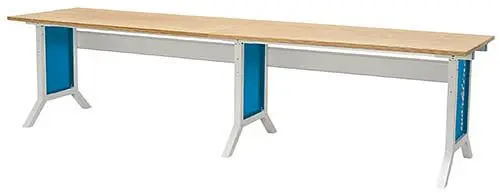 Bedrunka+Hirth Workline-Arbeitstisch höhenverstellbar mit Klemmfeststellung 3000x750x735 - 1100 mm 07.30.15A