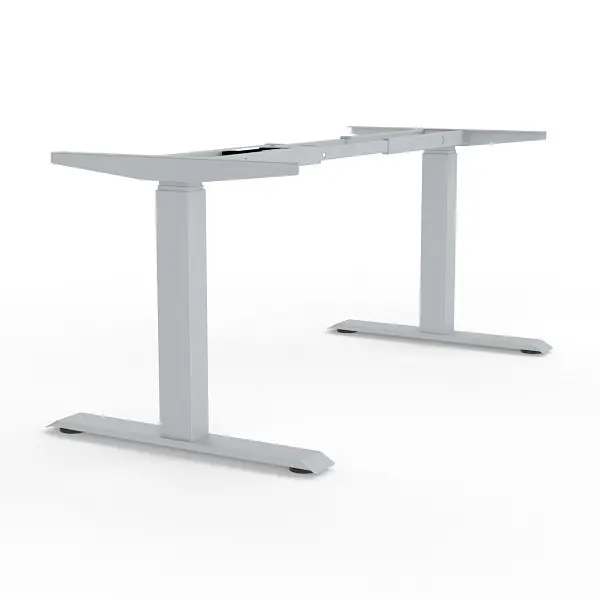 BMB Elektrisch höhenverstellbares Steh-Sitz-Gestell E-MORE 2M3S 610-1270 mm weißalukleinformatum RAL 9006 301 109198