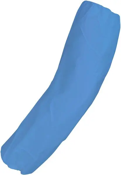 ASATEX Armstulpe Polyethylen (LDPE) 2-seitiger Gummizug 002mm dick 40 x 20 cm Farbe: blau VE: 2000 Stück PE-AS20B