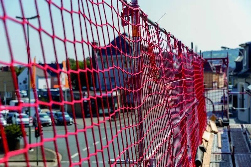 HUCK Seitenschutznetz 2 x 10 m Farbe: rot 3004-045-07