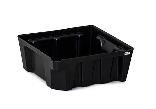 DENIOS base-line Kleingebindewanne base-line aus Polyethylen (PE) mit Ablauf ohne Gitterrost 14 Liter 290872