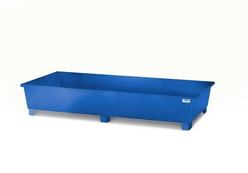 DENIOS Regalwanne zum Unterstellen aus lackiertem Stahl für Fachbreite 2700 mm 2680 x 1300 x 486 mm 260448