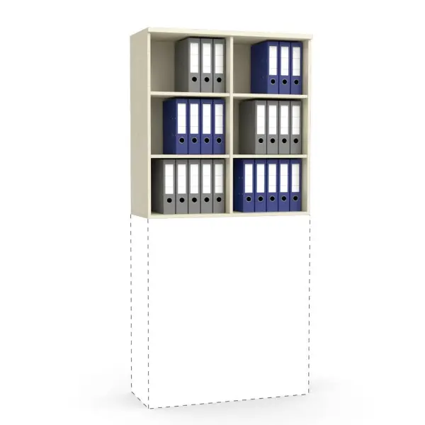 Deskin Aufsatz-Regal MULTI M Ahorndekor B 1000 x H 1055 x T 420 mm 275024