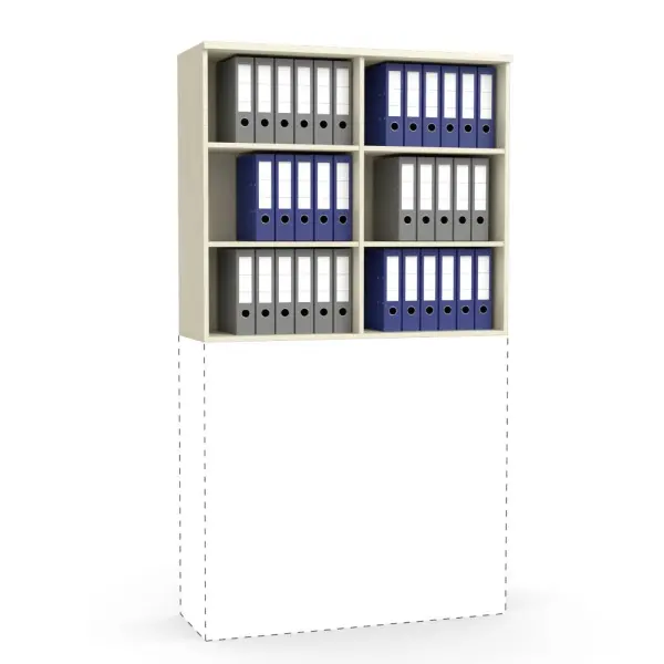 Deskin Aufsatz-Regal MULTI M Ahorndekor B 1200 x H 1055 x T 420 mm 271940