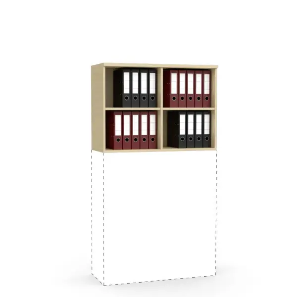 Deskin Aufsatz-Regal MULTI M Buchedekor B 1000 x H 710 x T 420 mm 275019