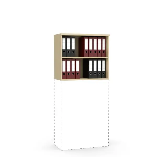 Deskin Aufsatz-Regal MULTI M Buchedekor B 800 x H 710 x T 420 mm 268052