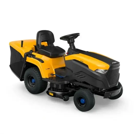Akku-Rasentraktor Stiga Estate 384e - Fangkorb - Leistung 48V/30Ah Leise unter 85 dB()