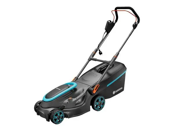 GARDENA PowerMax 37/1800 G2 Elektro Rasenmäher Höhenverstellbarer Griff mit Klappfunktion