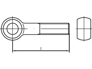 Augenschrauben DIN 444 2 BM 8 x 45 VE=S (10 Stück)