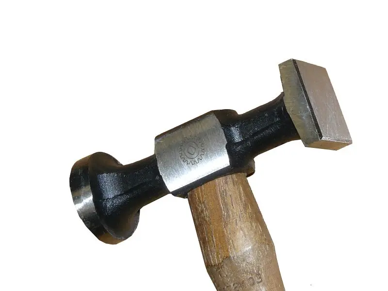 DINOSAURIER Feil-und Ausbeulhammer Profi (Spann-Ausbeul-+Schlichthammer HS) runde Bahn scharriert HH 571 FEH2