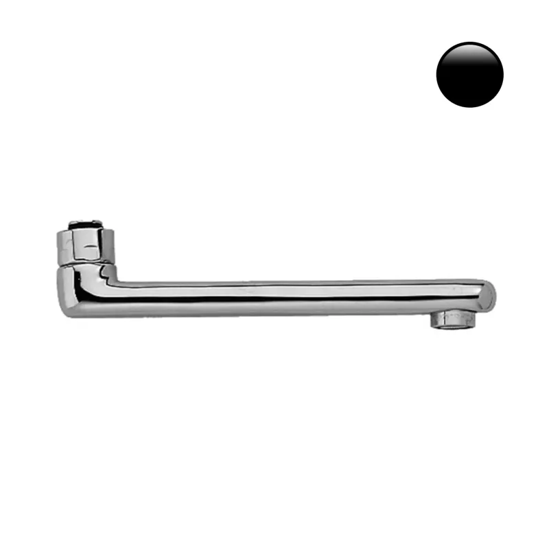 Partikelfilter-Sensor Gerade Cannarohre mit Belüfter, Achsabstand 200 mm für Art. 161 - Paffoni Schwarz Matt