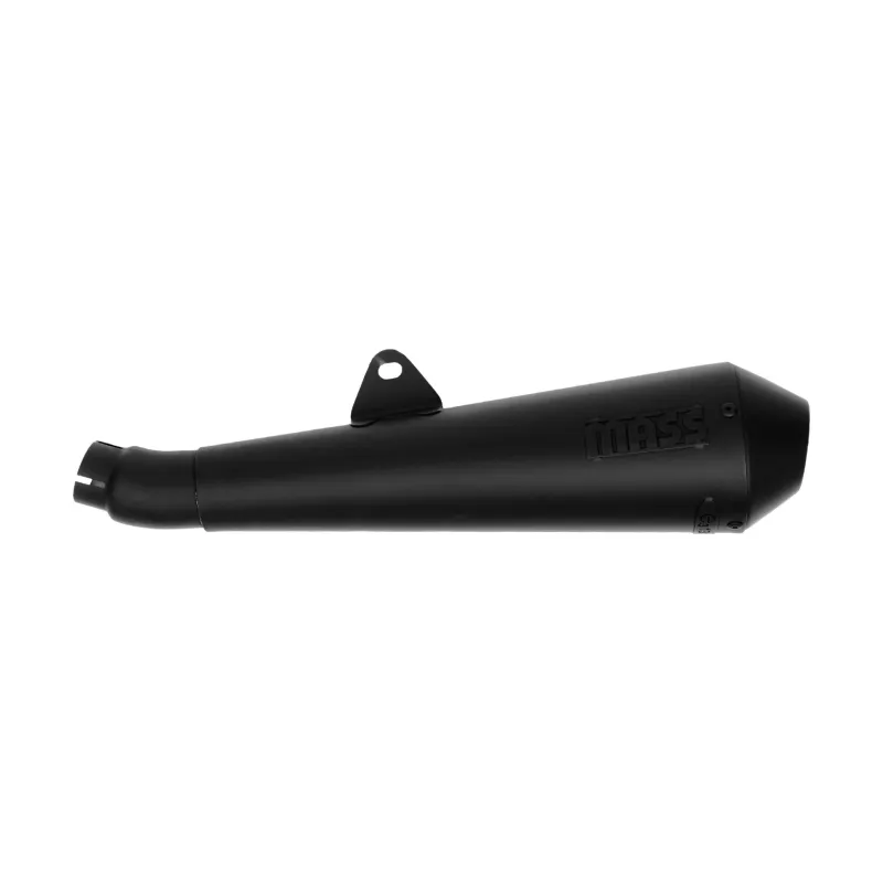 Auspuff für Moto Guzzi V7 - Tromb Inox Schwarz - Mass mit Montagepaste