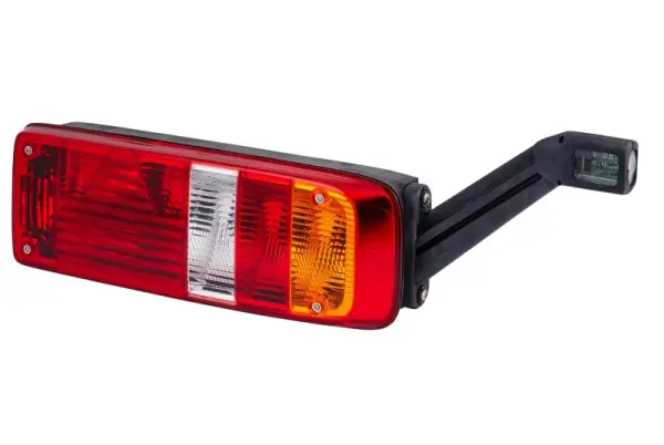 HELLA Heckleuchte EasyConn I Hybrid Glühlampe 24V Anbau/geschraubt Lichtscheibenfarbe: mehrfarbig Stecker: Flachstecker r...