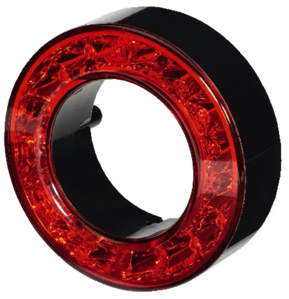 HELLA Heckleuchte - LED - 12V - Anbau/Schraubanschluss - Lichtscheibenfarbe: rot - Kabel: 250mm - Stecker: AMP - links/rec...