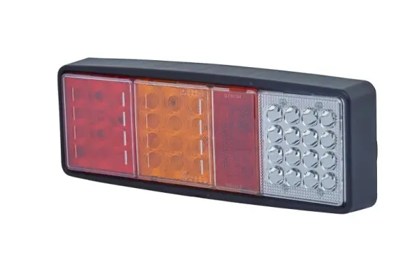 HELLA VALUEFIT Heckleuchte Valuefit LED 12/24V Anbau/geschraubt Lichtscheibenfarbe: mehrfarbig Stecker: Flachstecker links...