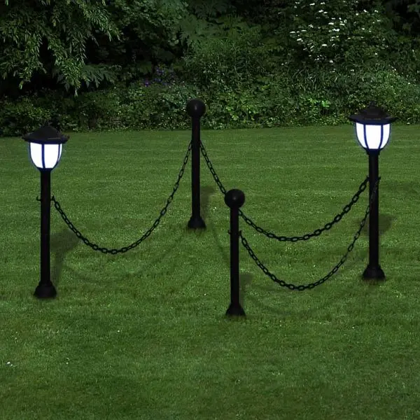 vidaXL LED Lampe Solarleuchte Außenlampe Gartenleuchte Laterne VE: 2 Stück 40868