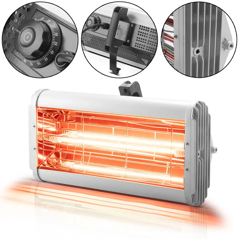Acryllack STAHLWERK Infrarot Lacktrockner MIL-1200 ST mit 1.200 Watt, leistungsstarker Infrarottrockner / IR Strahler / IR...