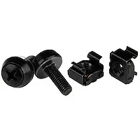 M5 Mounting Screws and Cage Nuts Schwarz (Pack 100)