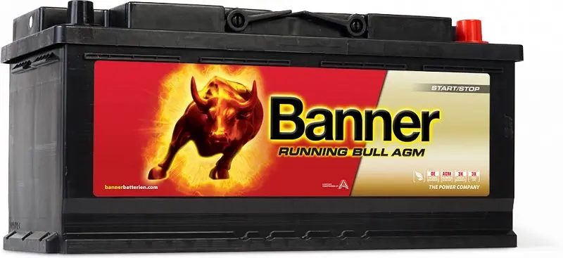 Banner PKW Batterie Running Bull AGM 605 01 Batterie Vliestechnik für Premium Start/Stop Anwendung 016605010101