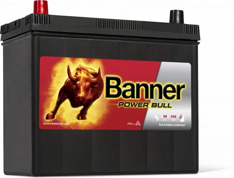 Banner Power Bull P45 24 Asia Kalzium PKW Batterie der frischesten Generation 013545240101