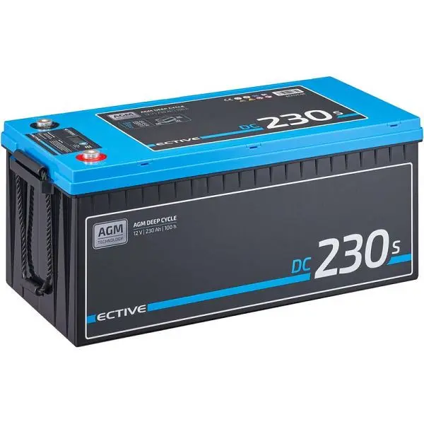 ECTIVE DC 230S AGM Deep Cycle mit LCD-Display 230Ah Versorgungsbatterie TN3802