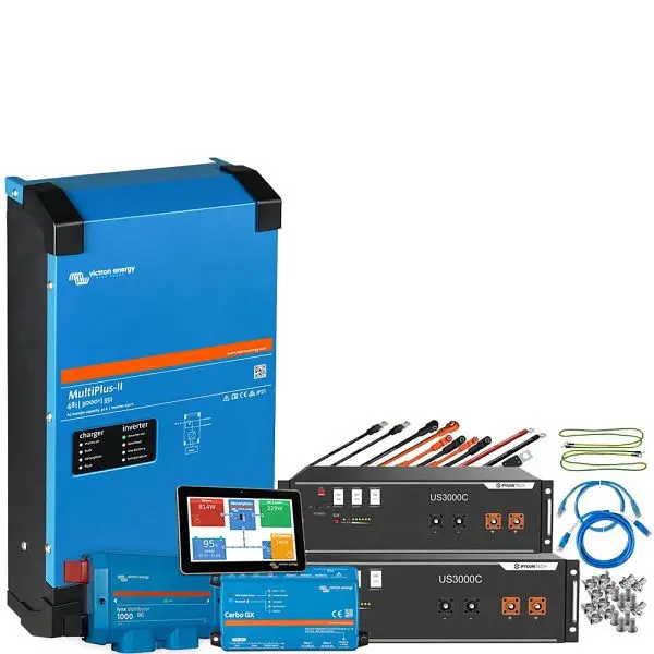 Offgridtec Backup-Kit 7kWh Pylontech LiFePO4 Akku - Victron MultiPlus II 48/5000 Wechselrichter 1-Phasig 4-01-013725-001