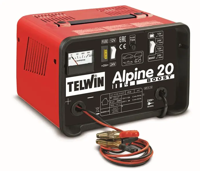 Telwin ALPINE 20 BOOST Batterieladegerät 230V 50/50 HZ 12-24V 807546