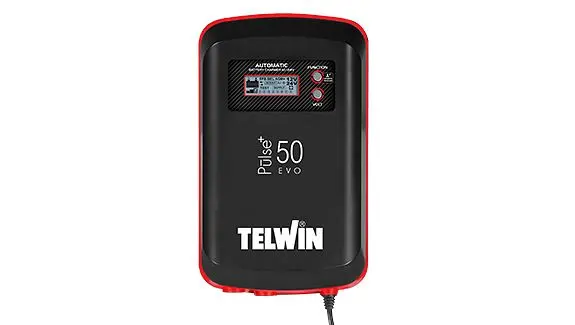Telwin Batterielade- Erhantikungslade- und Überprüfunggerät für Batterien PULSE 50 EVO 230V 12V/24V 807611