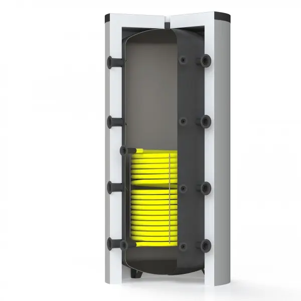 Solarbayer Pufferspeicher PS8-500 mit 1 Solar-WT / 100 mm Vliesisolierung 100030500