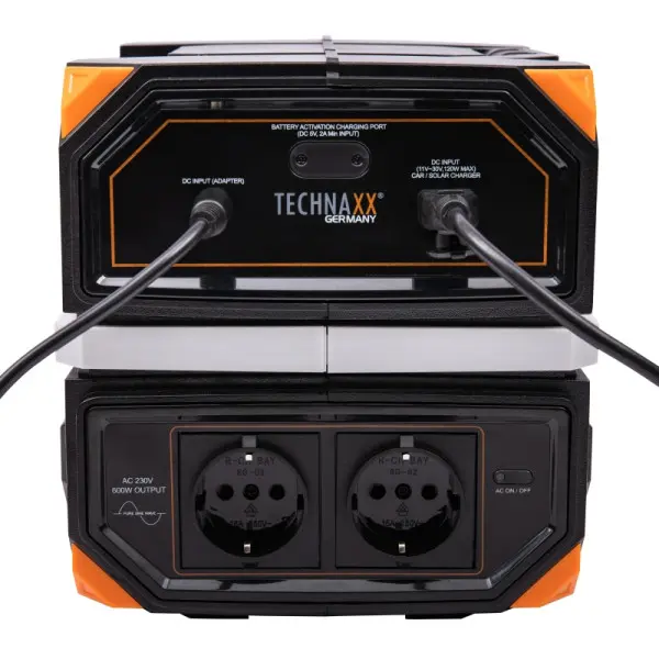 Technaxx 600W Powerstation TX-202 2 x 230V 50Hz 5011 4260358125435