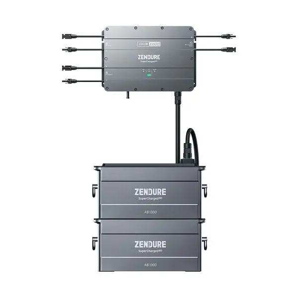 Zendure SolarFlow Set 192kWh Smart PV Hub 2000 mit 2x AB1000 Erweiterungsbatterie 4-01-019875-002
