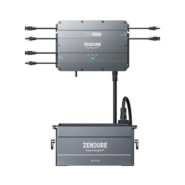 Zendure SolarFlow Set 960Wh Smart PV Hub 2000 mit 1 Stück AB1000 Erweiterungsbatterie 4-01-019875-001