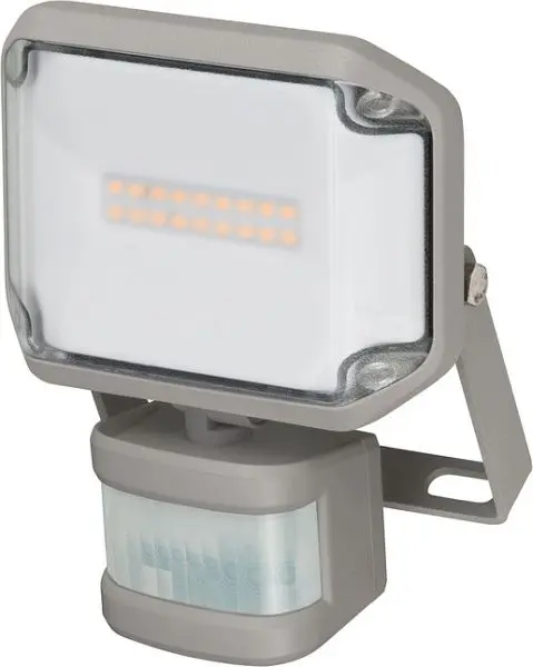 Brennenstuhl LED Strahler AL 1050 mit PIR (LED Fluter zur Wandmontage 10W 1010lm 3000K IP44 mit Bewegungsmelder warmweiße...