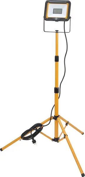 Brennenstuhl Stativ LED Arbeitsstrahler JARO 5050 T (LED Baustrahler mit höhenverstellbarem Stativ 50W 4400lm 6500K IP65 ...