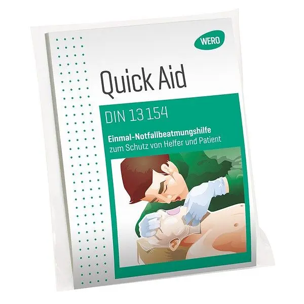 WERO Quick Aid Einmal-Notfallbeatmungshilfe DIN 13154 220332