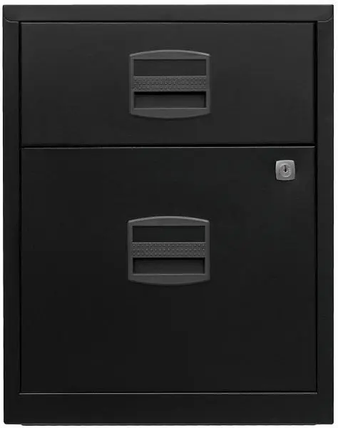 Bisley mobiler Beistellschrank PFA 1 Universalschublade 1 HR-Schublade schwarz PFAM1S1F633