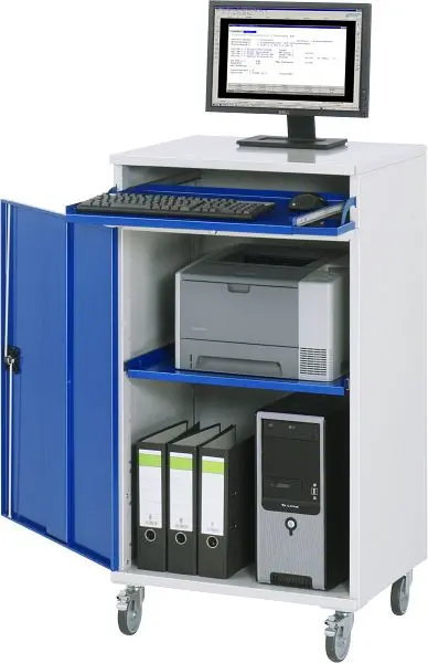 RAU Computer-Schrank mobil 650x1185x520 mm 07-650-M60F.11