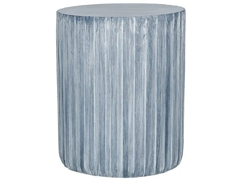 Großer Garten Beistelltisch Beton grau rund ⌀ 39 cm AMARO